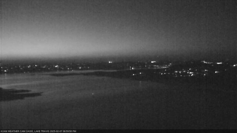 Lake Travis webcam, February 7, 2025 7:00 PM CT