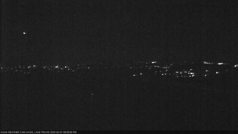 Lake Travis webcam, February 7, 2025 9:00 PM CT