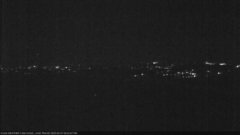 Lake Travis webcam, February 7, 2025 9:25 PM CT