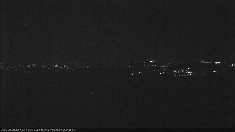 Lake Travis webcam, February 7, 2025 9:45 PM CT