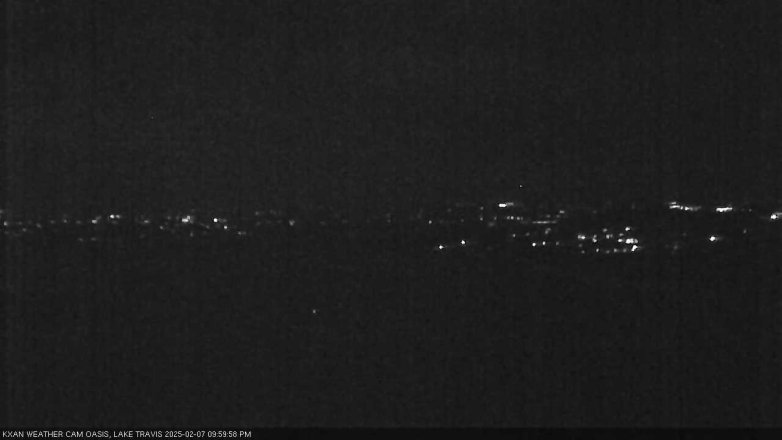 Lake Travis webcam, February 7, 2025 10:00 PM CT