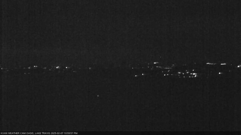 Lake Travis webcam, February 7, 2025 11:00 PM CT