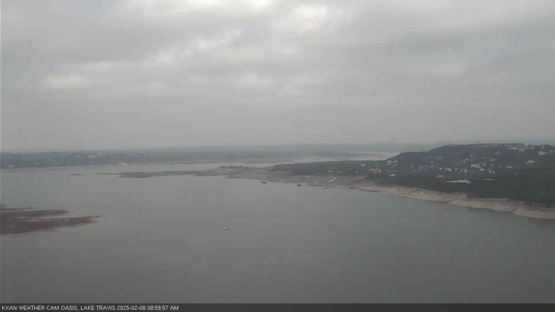 Lake Travis webcam, February 8, 2025 9:00 AM CT