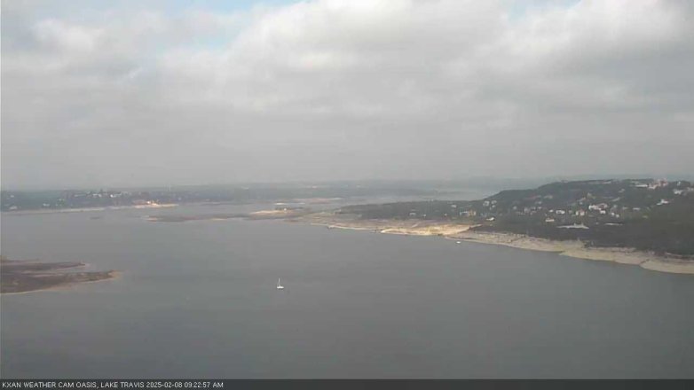 Lake Travis webcam, February 8, 2025 9:25 AM CT