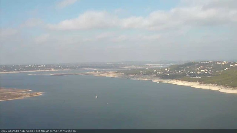 Lake Travis webcam, February 8, 2025 9:45 AM CT