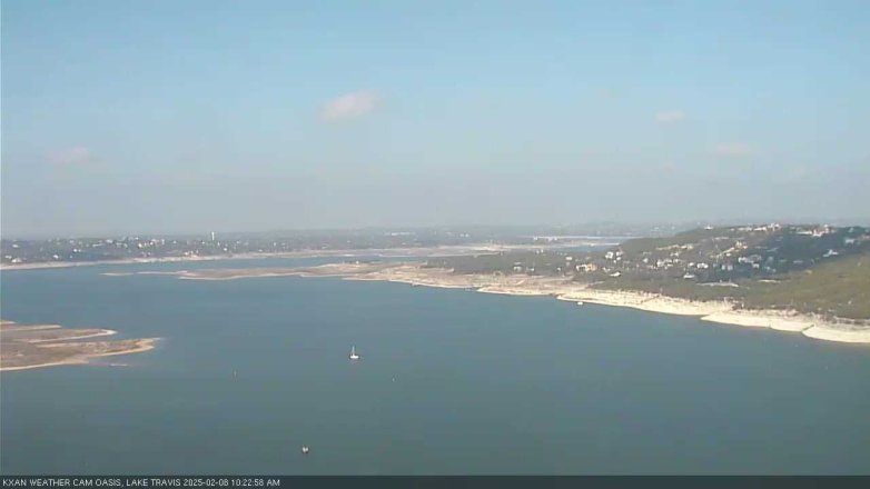 Lake Travis webcam, February 8, 2025 10:25 AM CT