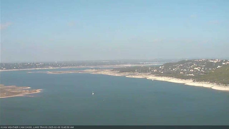 Lake Travis webcam, February 8, 2025 10:45 AM CT