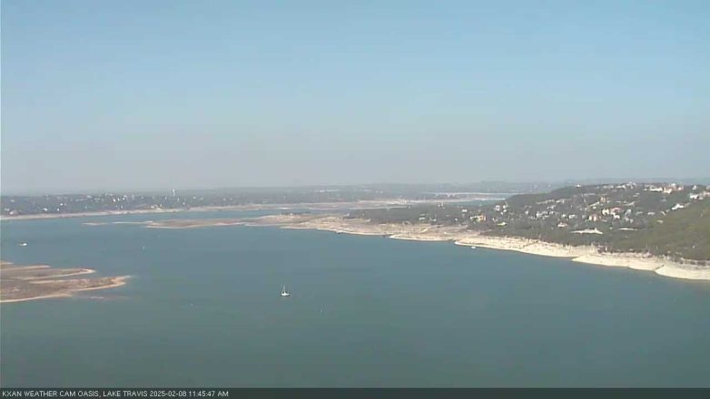 Lake Travis webcam, February 8, 2025 11:45 AM CT