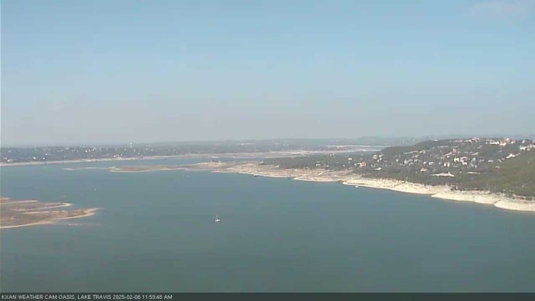 Lake Travis webcam, February 8, 2025 12:00 PM CT