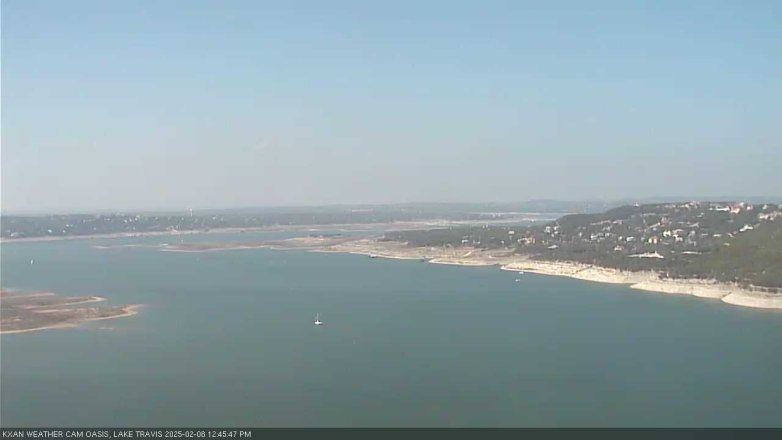 Lake Travis webcam, February 8, 2025 12:45 PM CT
