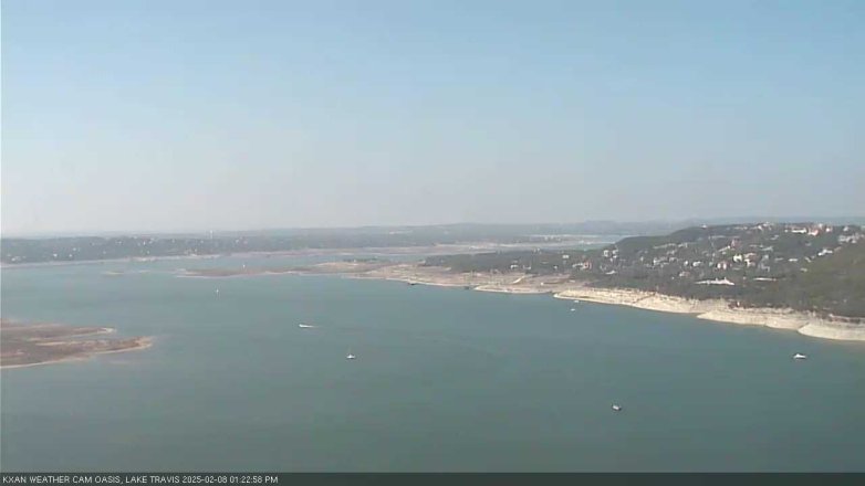 Lake Travis webcam, February 8, 2025 1:25 PM CT