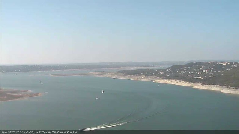 Lake Travis webcam, February 8, 2025 1:45 PM CT