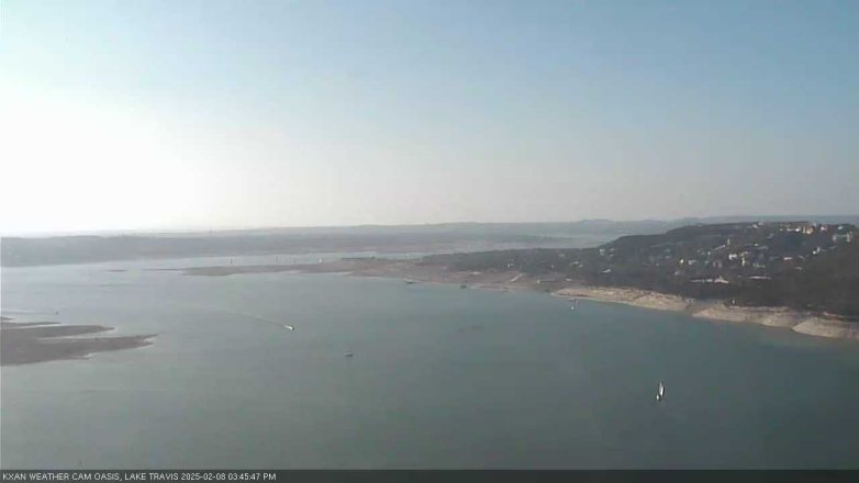 Lake Travis webcam, February 8, 2025 3:45 PM CT