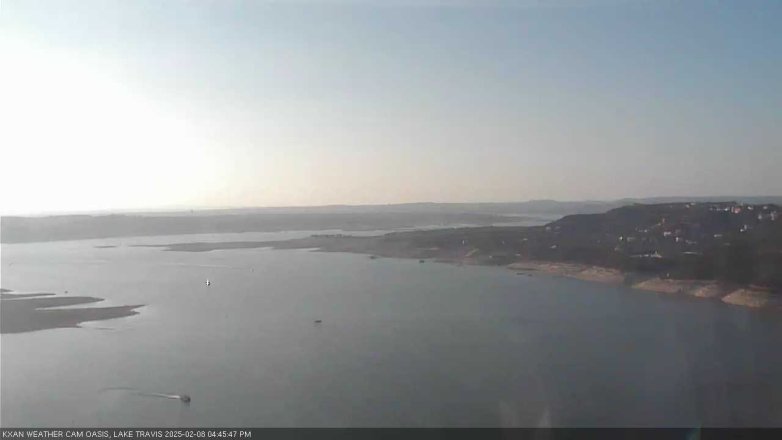 Lake Travis webcam, February 8, 2025 4:45 PM CT