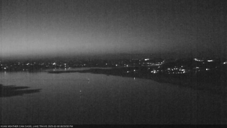 Lake Travis webcam, February 8, 2025 7:00 PM CT