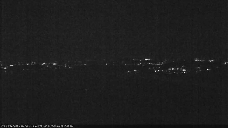 Lake Travis webcam, February 8, 2025 9:45 PM CT