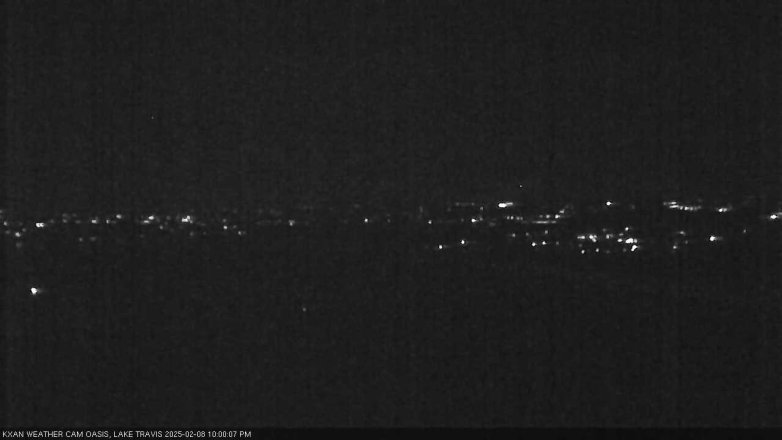 Lake Travis webcam, February 8, 2025 10:00 PM CT