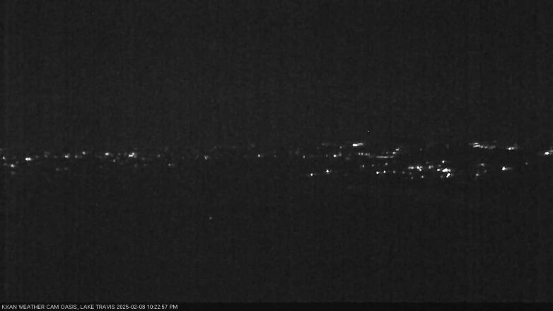 Lake Travis webcam, February 8, 2025 10:25 PM CT