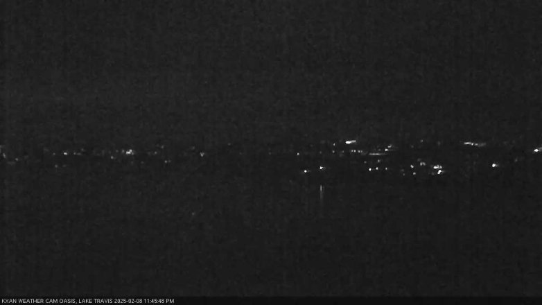 Lake Travis webcam, February 8, 2025 11:45 PM CT