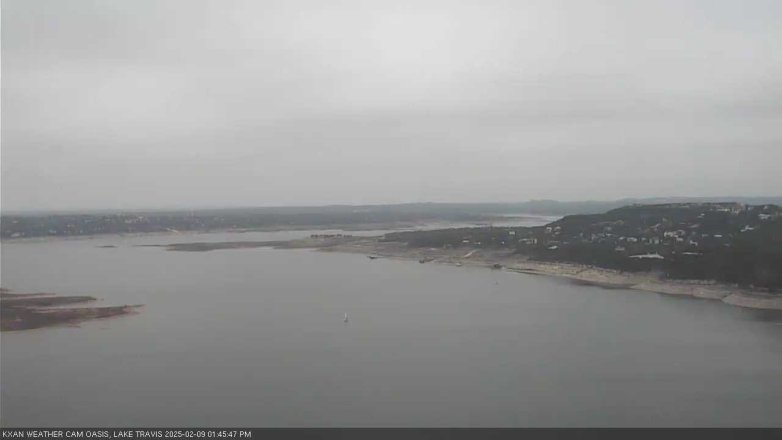 Lake Travis webcam, February 9, 2025 1:45 PM CT
