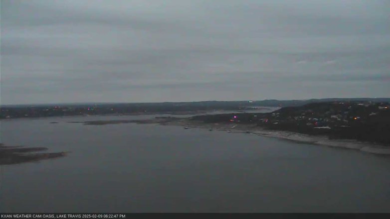 Lake Travis webcam, February 9, 2025 6:25 PM CT