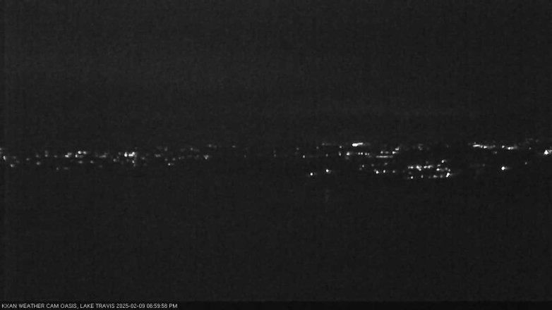 Lake Travis webcam, February 9, 2025 7:00 PM CT
