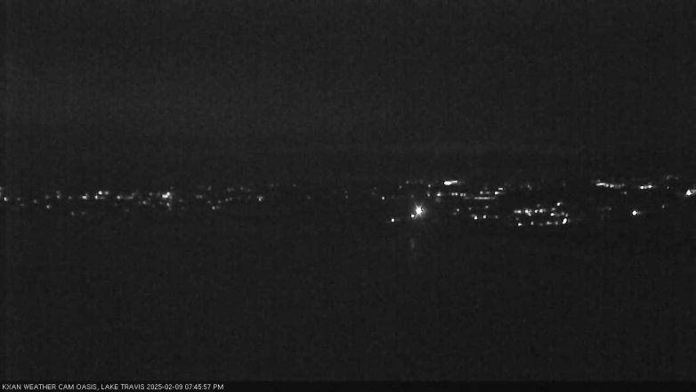 Lake Travis webcam, February 9, 2025 7:45 PM CT