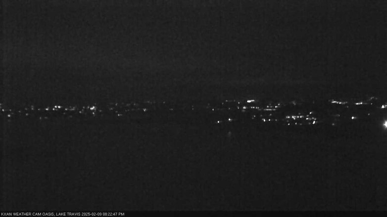 Lake Travis webcam, February 9, 2025 8:25 PM CT