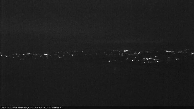 Lake Travis webcam, February 9, 2025 8:45 PM CT