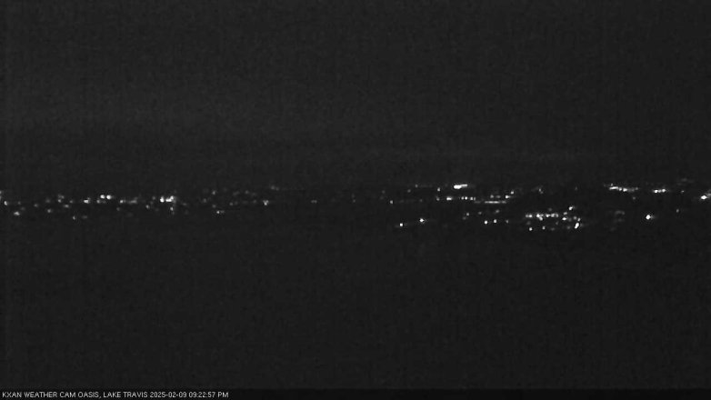 Lake Travis webcam, February 9, 2025 9:25 PM CT