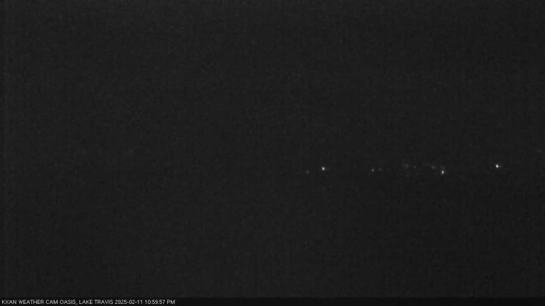 Lake Travis webcam, February 11, 2025 11:00 PM CT