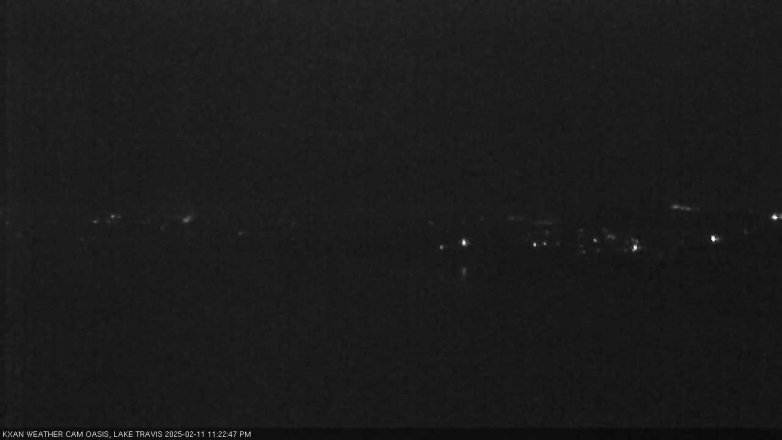Lake Travis webcam, February 11, 2025 11:25 PM CT