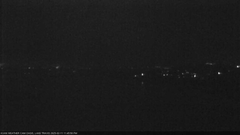 Lake Travis webcam, February 11, 2025 11:45 PM CT