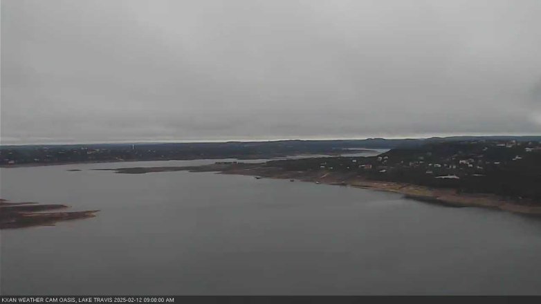Lake Travis webcam, February 12, 2025 9:00 AM CT
