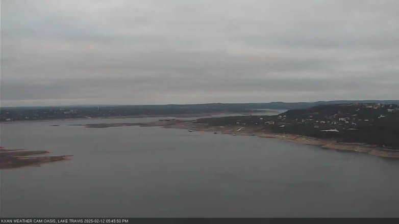 Lake Travis webcam, February 12, 2025 5:45 PM CT
