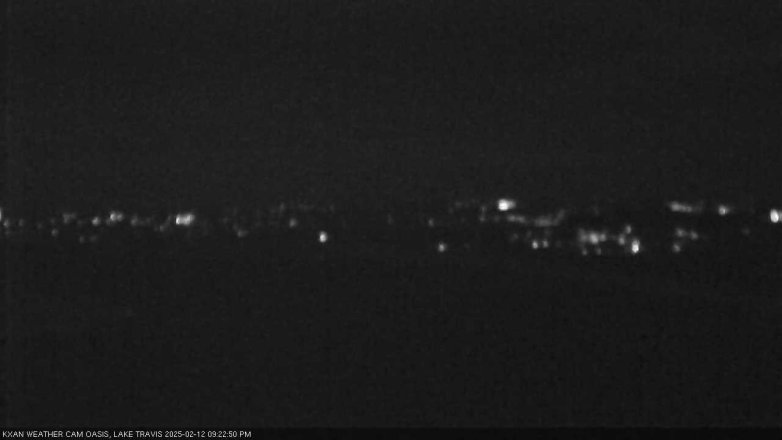 Lake Travis webcam, February 12, 2025 9:25 PM CT