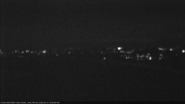Lake Travis webcam, February 12, 2025 10:00 PM CT