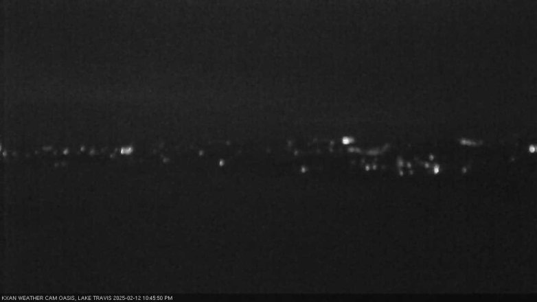 Lake Travis webcam, February 12, 2025 10:45 PM CT