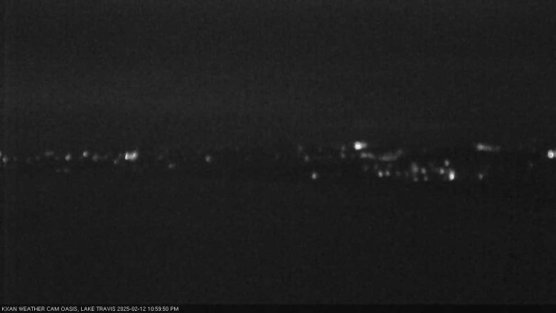 Lake Travis webcam, February 12, 2025 11:00 PM CT