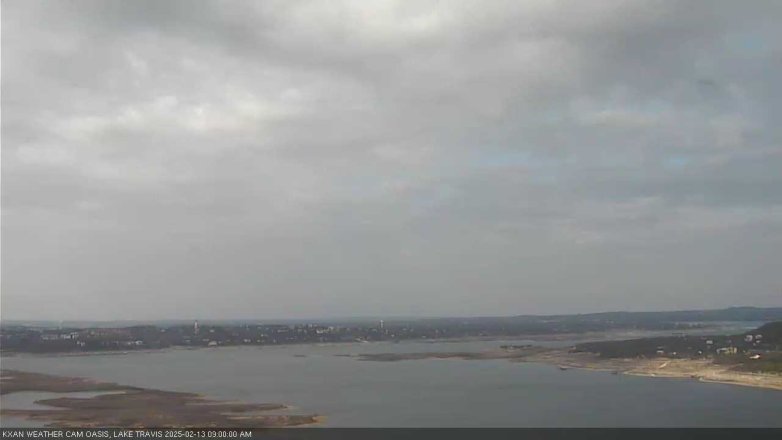 Lake Travis webcam, February 13, 2025 9:00 AM CT