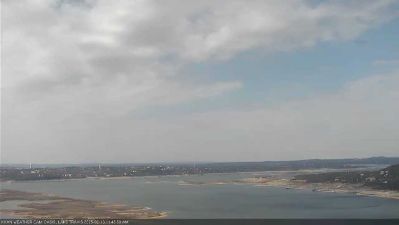 Lake Travis webcam, February 13, 2025 11:45 AM CT