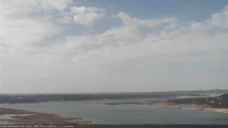 Lake Travis webcam, February 13, 2025 1:00 PM CT