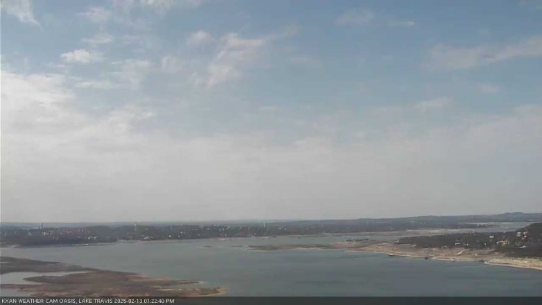 Lake Travis webcam, February 13, 2025 1:25 PM CT