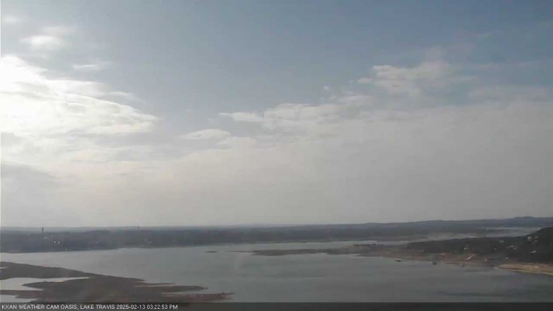 Lake Travis webcam, February 13, 2025 3:25 PM CT