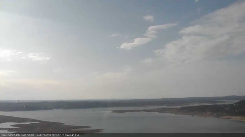 Lake Travis webcam, February 13, 2025 3:45 PM CT
