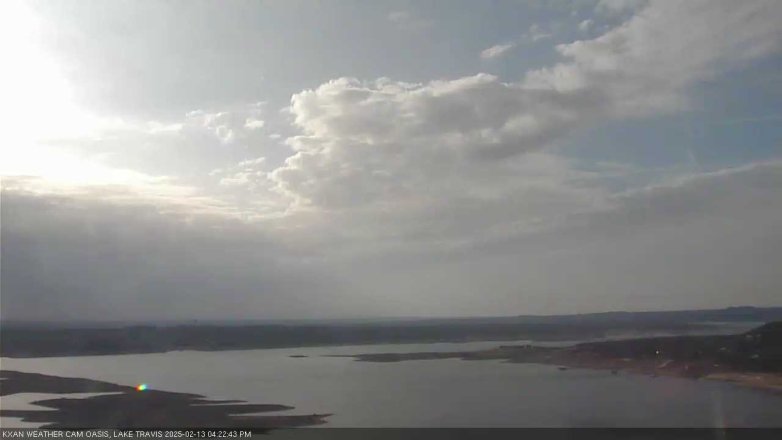 Lake Travis webcam, February 13, 2025 4:25 PM CT