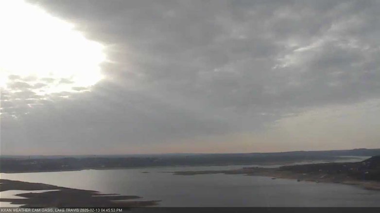 Lake Travis webcam, February 13, 2025 4:45 PM CT