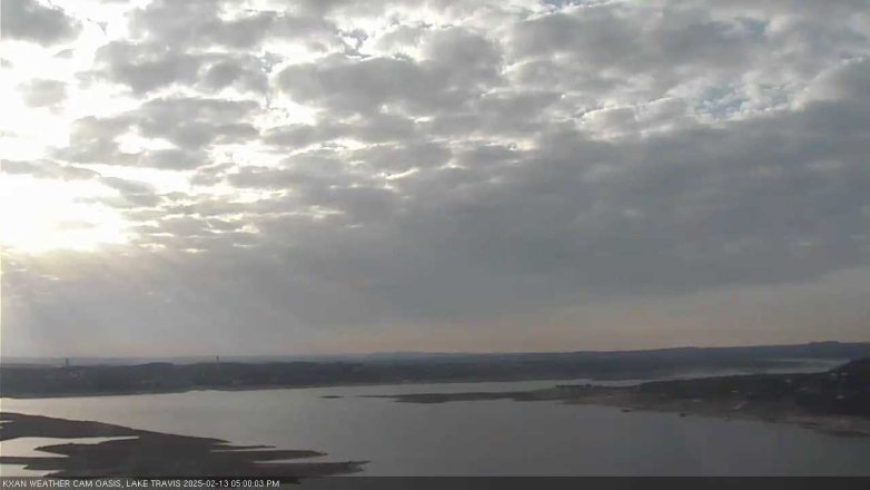 Lake Travis webcam, February 13, 2025 5:00 PM CT