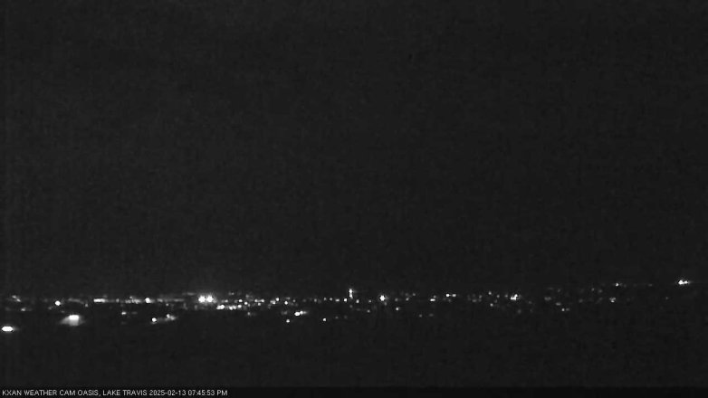 Lake Travis webcam, February 13, 2025 7:45 PM CT