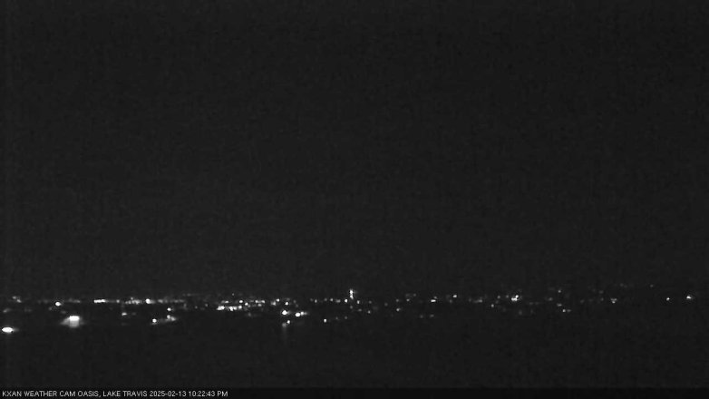 Lake Travis webcam, February 13, 2025 10:25 PM CT